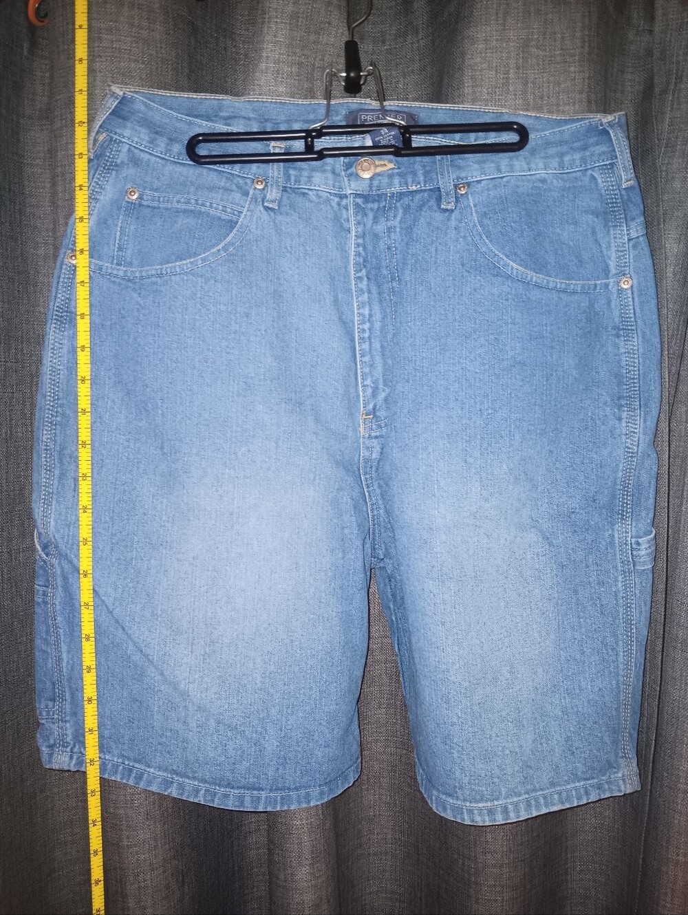 Premier International Light Wash Men's Denim Jean Shorts